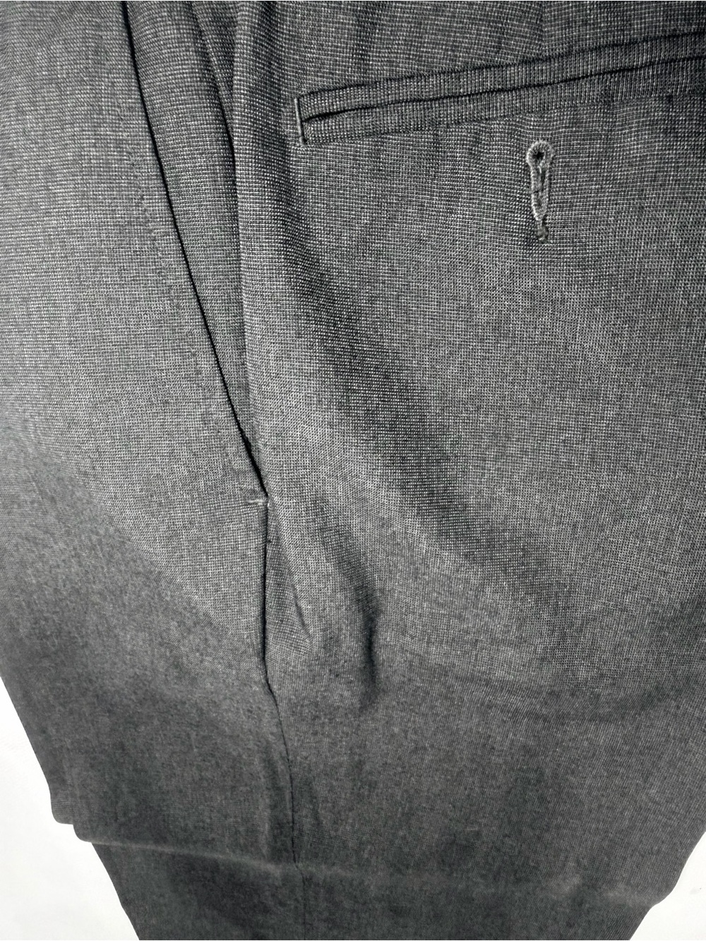 Michael Brandon Men's Dark Gray Dress Pants - Flat Front